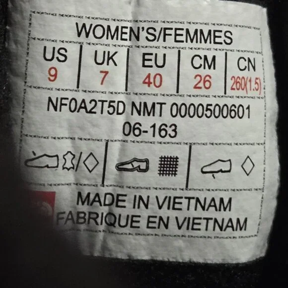 NORTH FACE Womens 9 Boots Snow Winter Thermoball Utility Mid Insulated Lace-Up - Picture 12 of 12